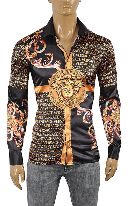 versace shirt outfit men|Versace style shirts for men.